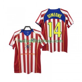 Atlético Madrid SIMEONE 14 2004 Retro Hjemme trøje 2005 S/S
